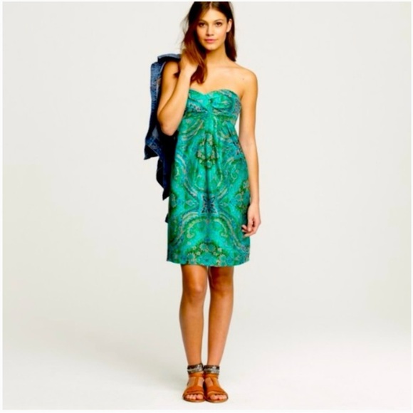 J Crew - Women’s Silk Paisley Dress - Size 10 - Picture 9 of 9